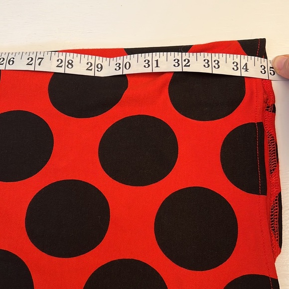 Zara Orange-red Black Chic Polka Dot Asymmetrical dress midi scarf S black label - Picture 14 of 17